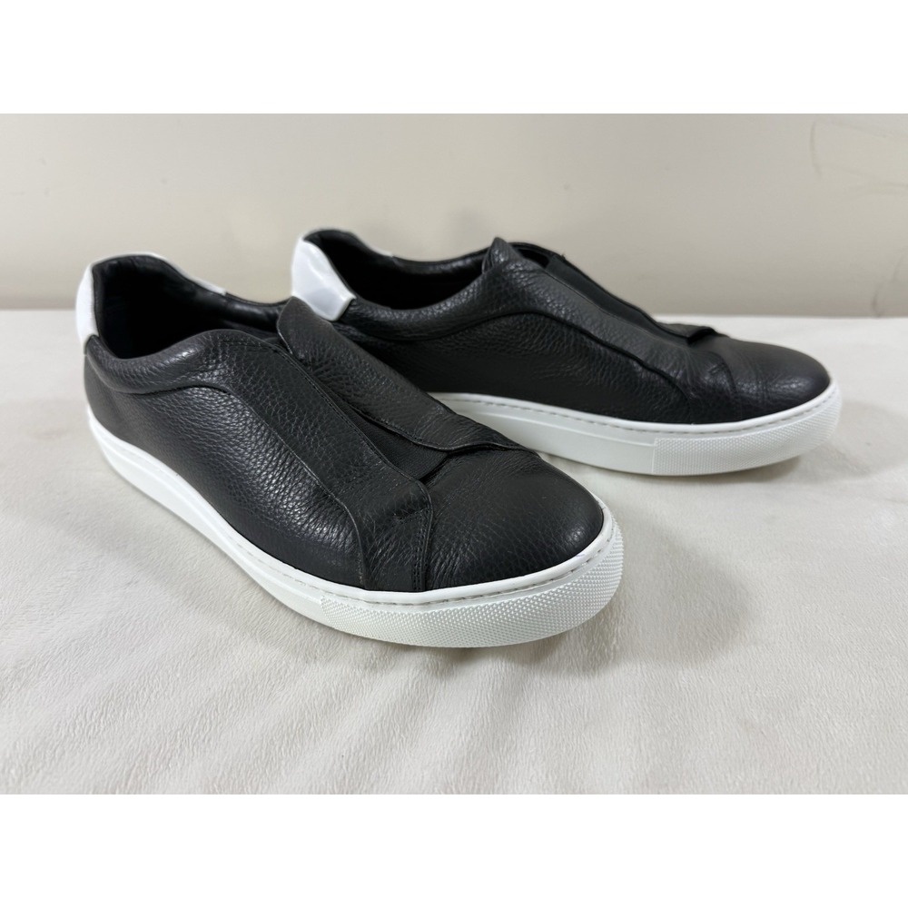 Fratelli Rossetti Slip On Sneakers Women 8.5 Black Leather Luxury Italian